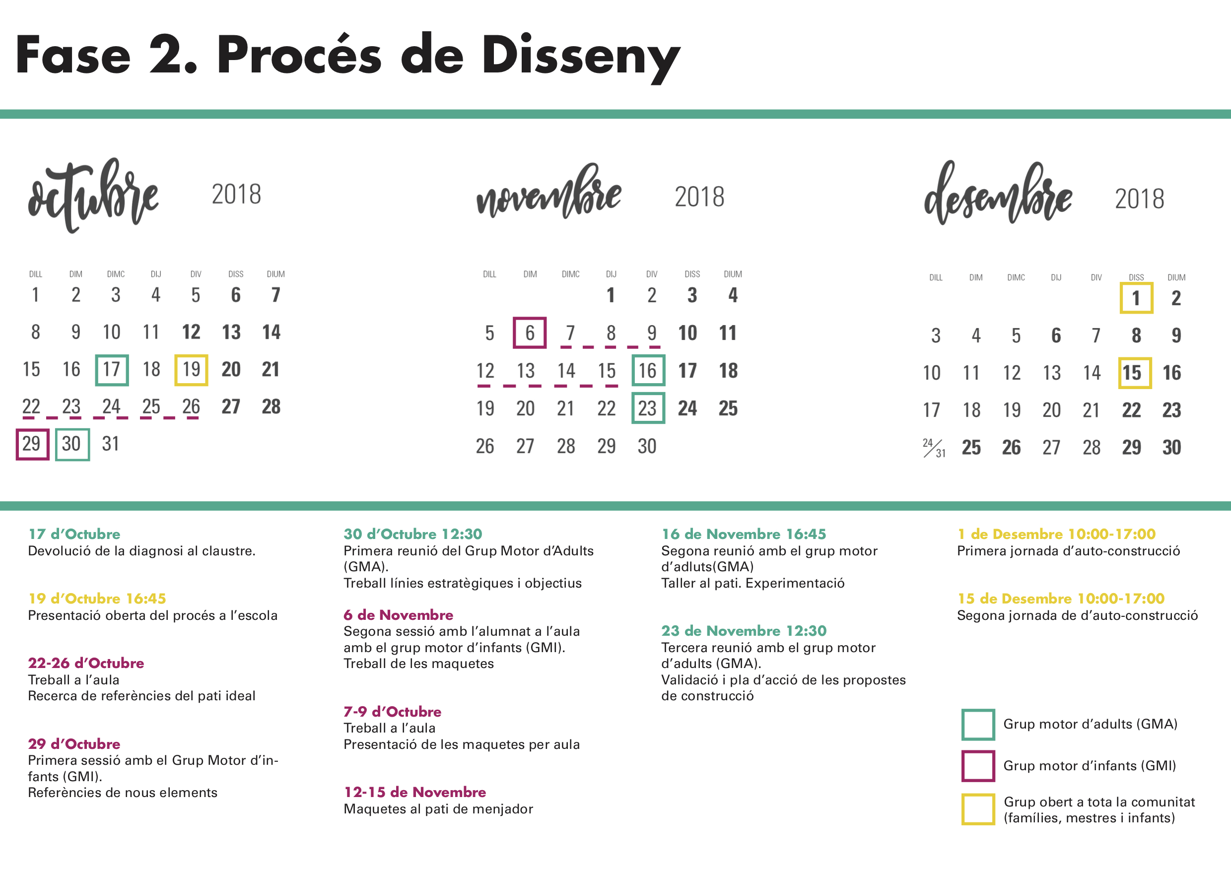 calendari 3r trimestre 2018